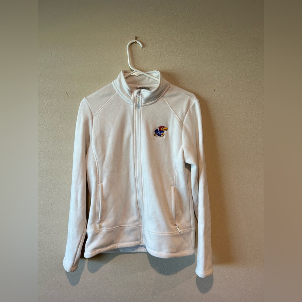 Medium women’s Kansas Jayhawks college basketball zip up